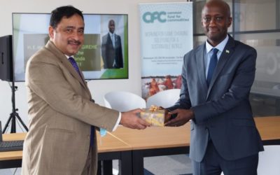 PAYS-BAS: OLIVIER NDUHUNGIRE, AMBASSADEUR DU RWANDA A VISITE LE FONDS COMMUN POUR LES PRODUITS DE BASE